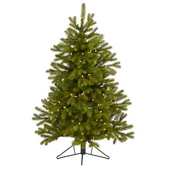 nearly natural 4-ft. Cambridge Spruce Flat Back Artificial Christmas Tree