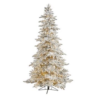 nearly natural 7.5-ft. Flocked Grand Northern Rocky Fir 6672-Light Artificial Christmas Tree
