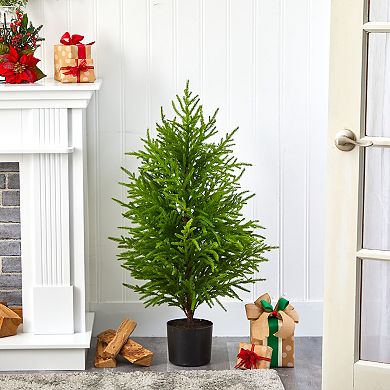 nearly natural 40-in. Norfolk Island Pine Artificial Tree Floor Decor