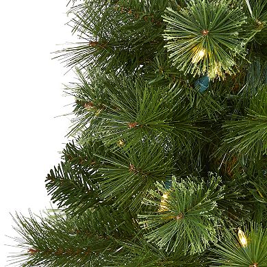 nearly natural 6-ft. Pencil 150-Light LED Artificial Christmas Tree