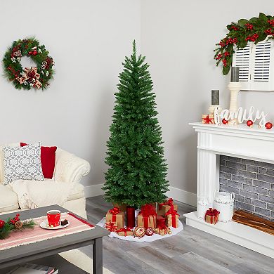 nearly natural 6-ft. Slim Green Mountain Pine Artificial Christmas Tree