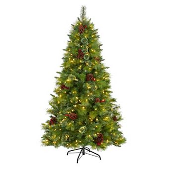 nearly natural 6-ft. Montana Mixed Pine 350-Light Artificial Christmas Tree