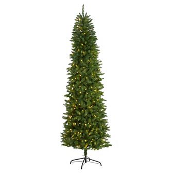 nearly natural 7.5-ft. Slim Mountain Pine 350-Light Artificial Christmas Tree
