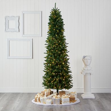 nearly natural 8-ft. Slim Green Mountain Pine 400-Light Artificial Christmas Tree