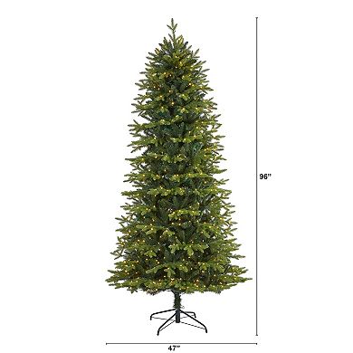 nearly natural 8-ft. Belgium Fir 650-Light Artificial Christmas Tree