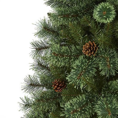nearly natural 6-ft. White Mountain Pine Pre-Lit Artificial Christmas Tree - Indoor