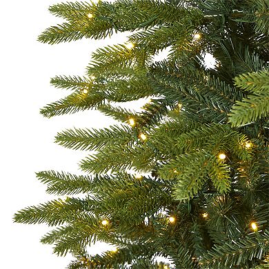 nearly natural 9-ft. Belgium Fir Pre-Lit Artificial Christmas Tree - Indoor
