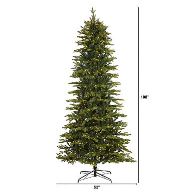 nearly natural 9-ft. Belgium Fir Pre-Lit Artificial Christmas Tree - Indoor