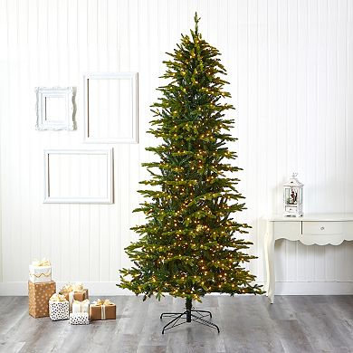 nearly natural 9-ft. Belgium Fir Pre-Lit Artificial Christmas Tree - Indoor