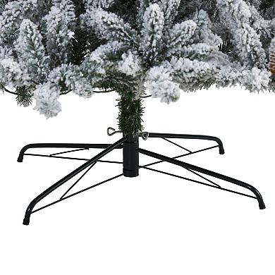 nearly natural 9-ft. Flocked Livingston Fir Pre-Lit Artificial Christmas Tree - Indoor