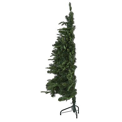 nearly natural 5-ft. Grand Teton Spruce Flat-Back Pre-Lit Artificial Christmas Tree - Indoor