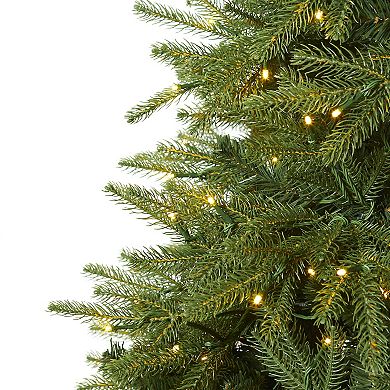 nearly natural 8-ft. Vancouver Fir Pre-Lit Artificial Christmas Tree ...