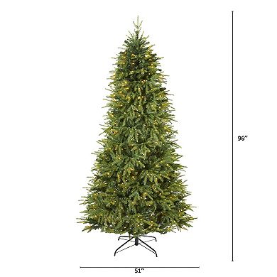 nearly natural 8-ft. Vancouver Fir Pre-Lit Artificial Christmas Tree - Indoor