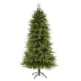 nearly natural 6.5-ft. Vancouver Fir Pre-Lit Artificial Christmas Tree - Indoor