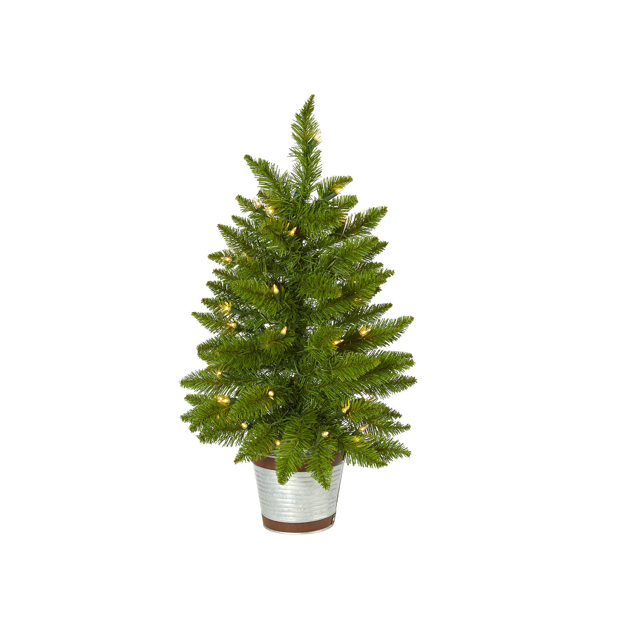 nearly natural 2-ft. Providence Pine Pre-Lit Artificial Christmas Tree - In