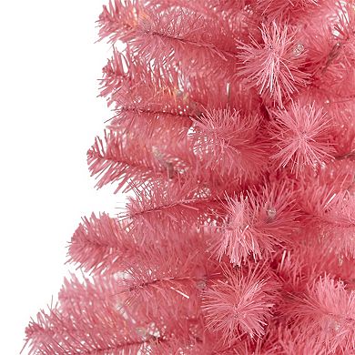 nearly natural 2-ft. Pink Pre-Lit Artificial Christmas Tree - Indoor