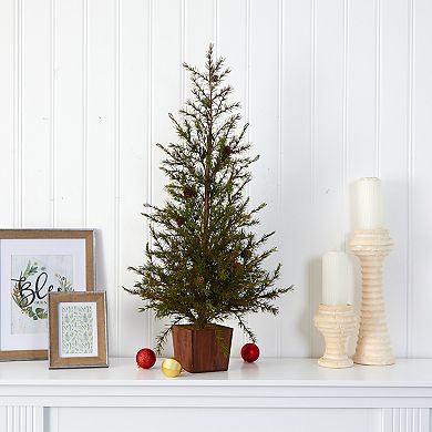 nearly natural 3-ft. Alpine Artificial Christmas Tree - Indoor