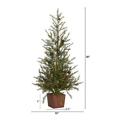 nearly natural 3-ft. Alpine Artificial Christmas Tree - Indoor