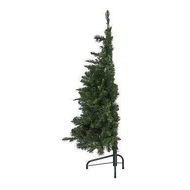 nearly natural 4-ft. Grand Teton Spruce Flat-Back Pre-Lit Artificial Christmas Tree - Indoor