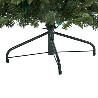 nearly natural 4-ft. Grand Teton Spruce Flat-Back Pre-Lit Artificial Christmas Tree - Indoor