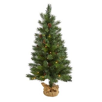 nearly natural 3-ft. Fraser Fir Pre-Lit Artificial Christmas Tree - Indoor