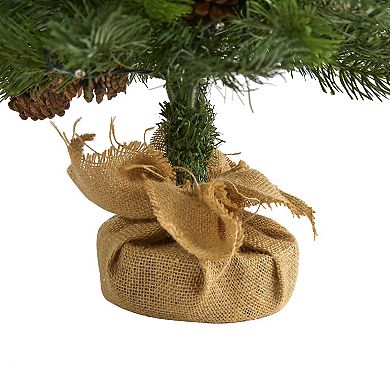 nearly natural 3-ft. Fraser Fir Pre-Lit Artificial Christmas Tree - Indoor