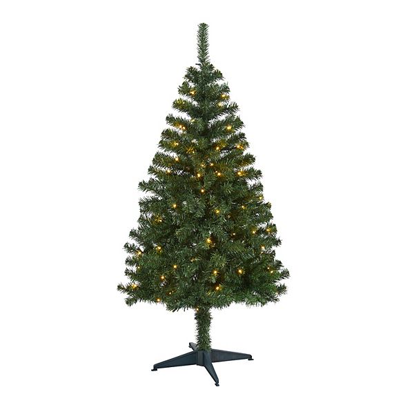 Nearly Natural 5ft. Northern Tip Pine Artificial Christmas Tree with 150 Clear LED Lights