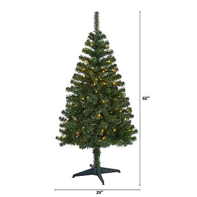 nearly natural 5-ft. Northern Tip Pine Pre-Lit Artificial Christmas Tree - Indoor