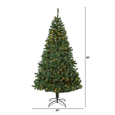 nearly natural 8-ft. Northern Tip Pre-Lit Artificial Christmas Tree - Indoor