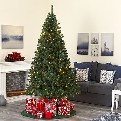 nearly natural 8-ft. Northern Tip Pre-Lit Artificial Christmas Tree - Indoor