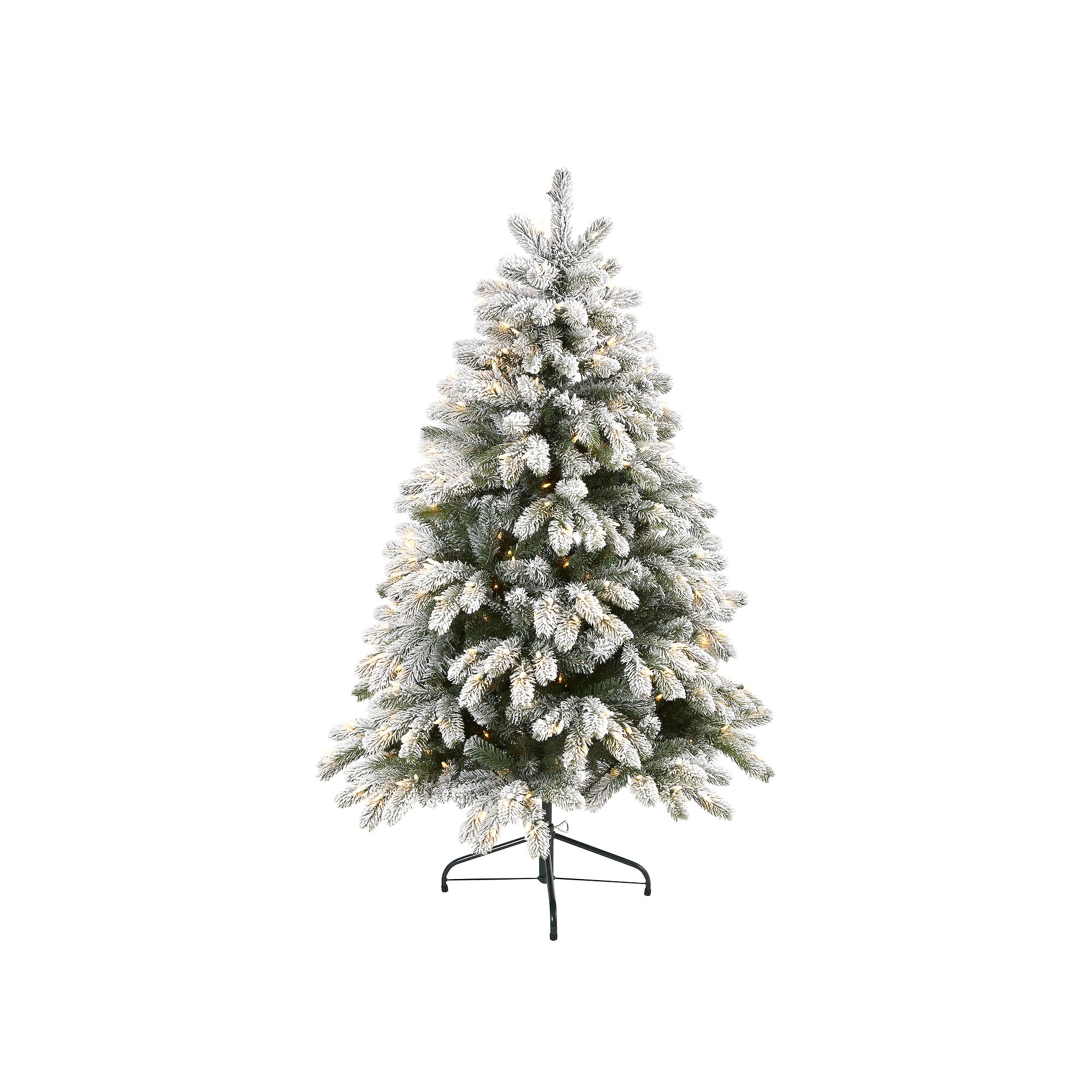 nearly natural 5-ft. Flocked South Carolina Spruce Pre-Lit Artificial Chris