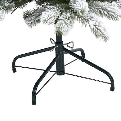 nearly natural 5-ft. Flocked South Carolina Spruce Pre-Lit Artificial Christmas Tree - Indoor