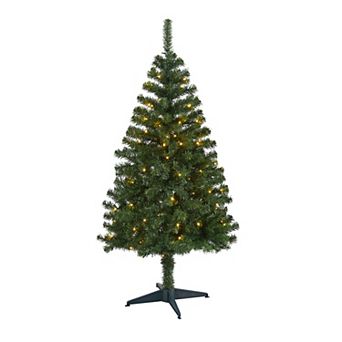 nearly natural 4-ft. Northern Tip Pine Pre-Lit Artificial Christmas Tree - Indoor