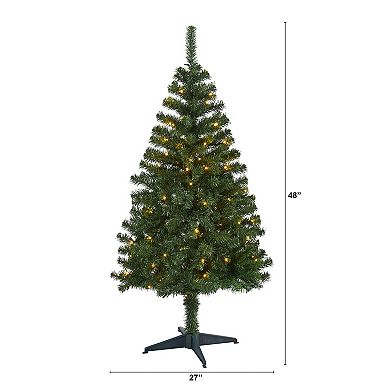 nearly natural 4-ft. Northern Tip Pine Pre-Lit Artificial Christmas Tree - Indoor