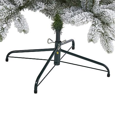 nearly natural 6-ft. Flocked South Carolina Spruce Pre-Lit Artificial Christmas Tree - Indoor