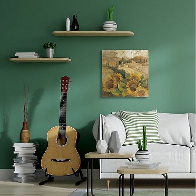 Stupell Home Decor Vintage Inspired Tuscan Sunflowers Canvas Wall Art