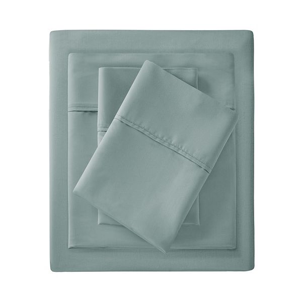 Madison Park Essentials 900 Thread Count Smart Cool Sheet Set with Pillowcases - Blue (CKING SET)