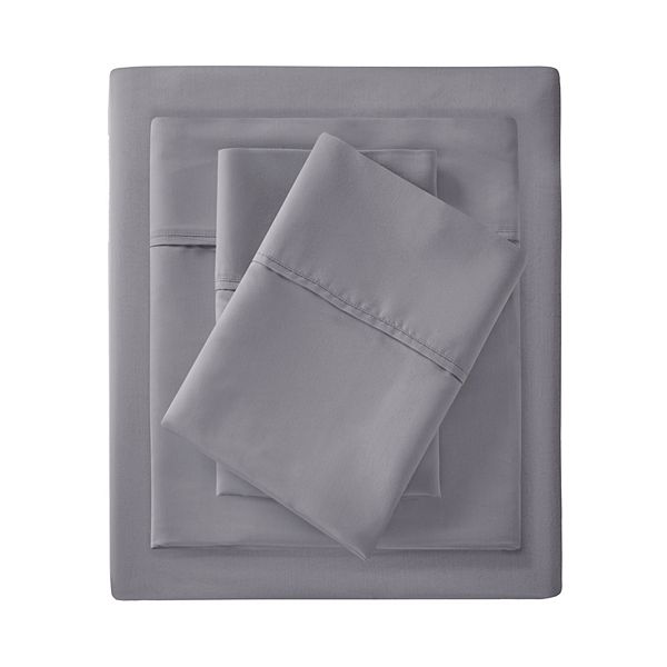 Madison Park Essentials 900 Thread Count Smart Cool Sheet Set with Pillowcases - Gray (KING SET)