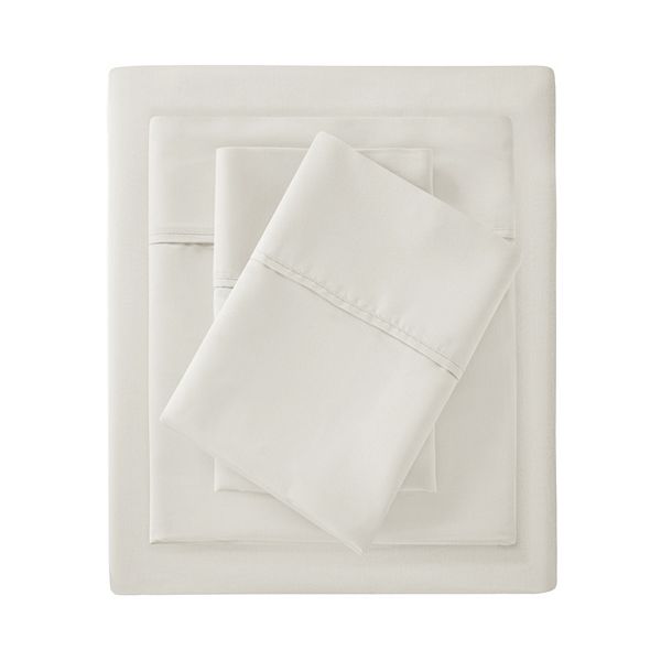 Madison Park Essentials 900 Thread Count Smart Cool Sheet Set with Pillowcases - Ivory (KING SET)
