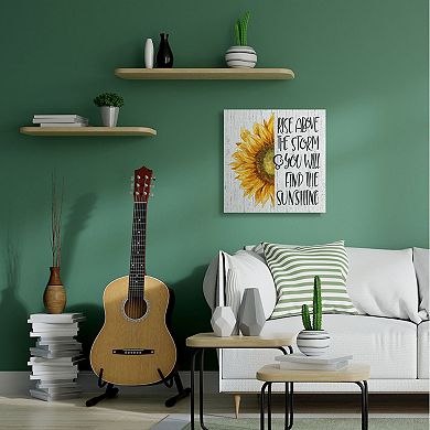 Stupell Home Decor Above Storm Find Sunshine Canvas Wall Art