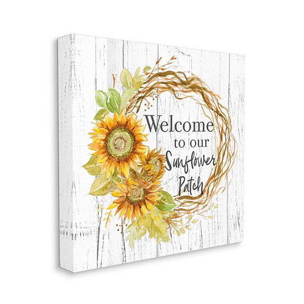 Stupell Home Decor Sunflower Patch Canvas Wall Art