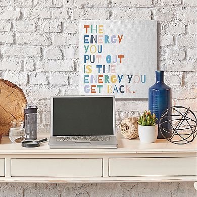 Stupell Home Decor Motivational Energy Canvas Wall Art
