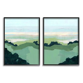 Stupell Home Decor Hill Side Landscape Framed Wall Art 2 pc Set