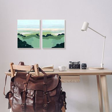 Stupell Home Decor Hill Side Landscape Framed Wall Art 2-piece Set