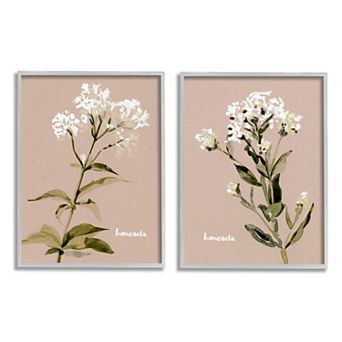 Stupell Home Decor White Boneset Flowers Framed Wall Art