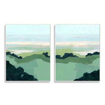 Stupell Home Decor Hill Side Landscape Plaque Wall Art 2 pc Set