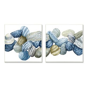 Stupell Home Decor Rows of Stones Plaque Wall Art 2 pc Set