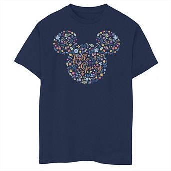 Disney's Mickey Mouse & Friends Boys 8-20 Mickey Hello Spring Floral Fill Graphic Tee