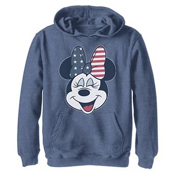 Disney's Mickey Mouse & Friends Boys 8-20 Minnie American Flag Bow Graphic Fleece