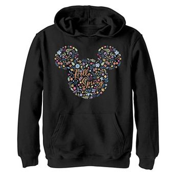 Disney's Mickey Mouse & Friends Boys 8-20 Mickey Hello Spring Floral Fill Graphic Fleece